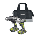 Ensemble perceuse-tournevis sans fil au lithium-ion, tournevis à percussion, batterie et chargeur 20&nbsp;V Max Rockwell Composite_or_Mixed