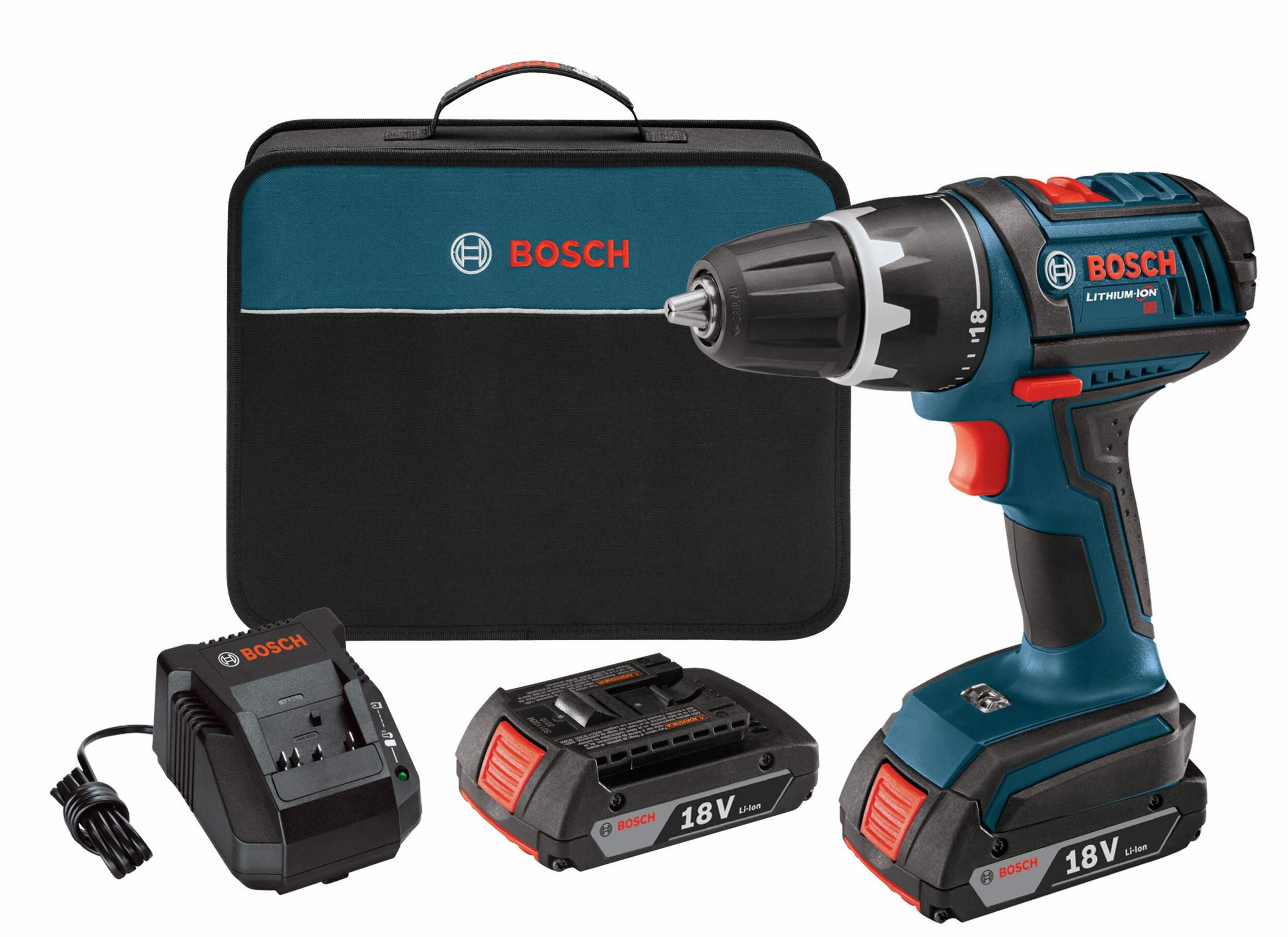 Perceuse-tournevis sans fil au lithium-ion Bosch Compact Tough, 18 V, 1/2 po Composite_or_Mixed