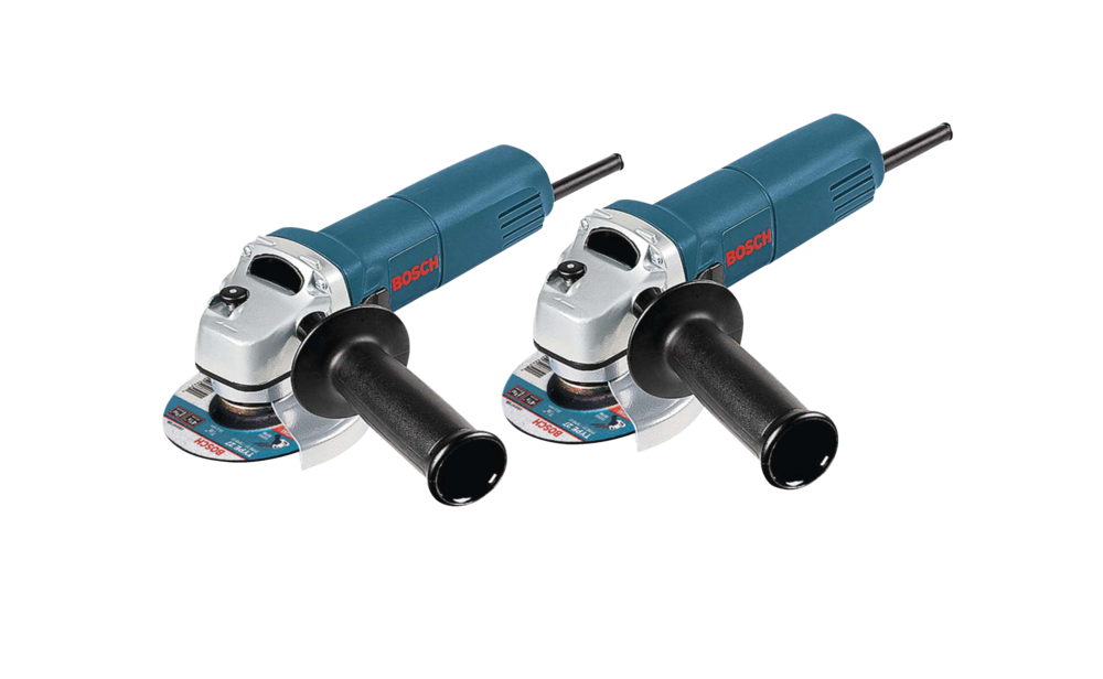 Bosch 1375A 6A Corded Angle Grinder with Auxiliary Handle, Guard
