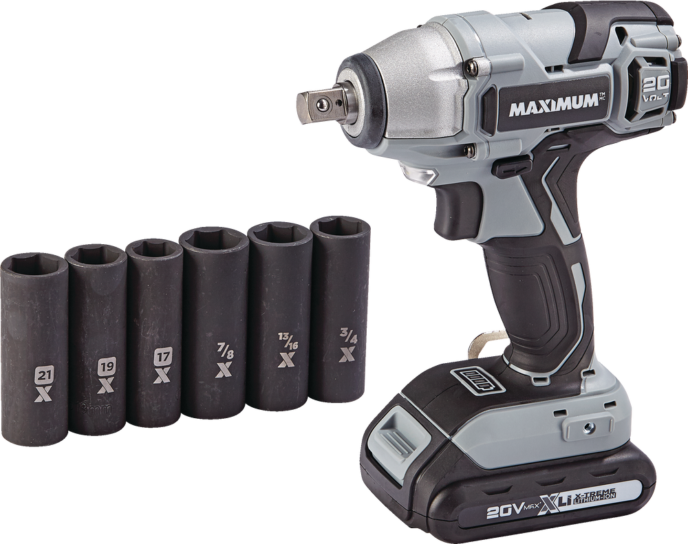 MAXIMUM 20V Max LithiumIon Cordless Impact Wrench with Battery