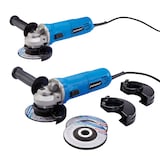 Mastercraft 6A Corded Angle Grinder with Auxiliary Handle, Cut-Off Disc & Guard, 4.5-in, 2-pk Front_Three_Fourths_Angled_Left