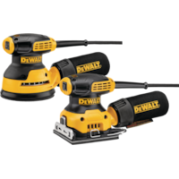 DEWALT DWE6421QS Corded Single-Speed 5-in Orbital Sander & 1/4-in Sheet Sander Combo Kit Composite_or_Mixed