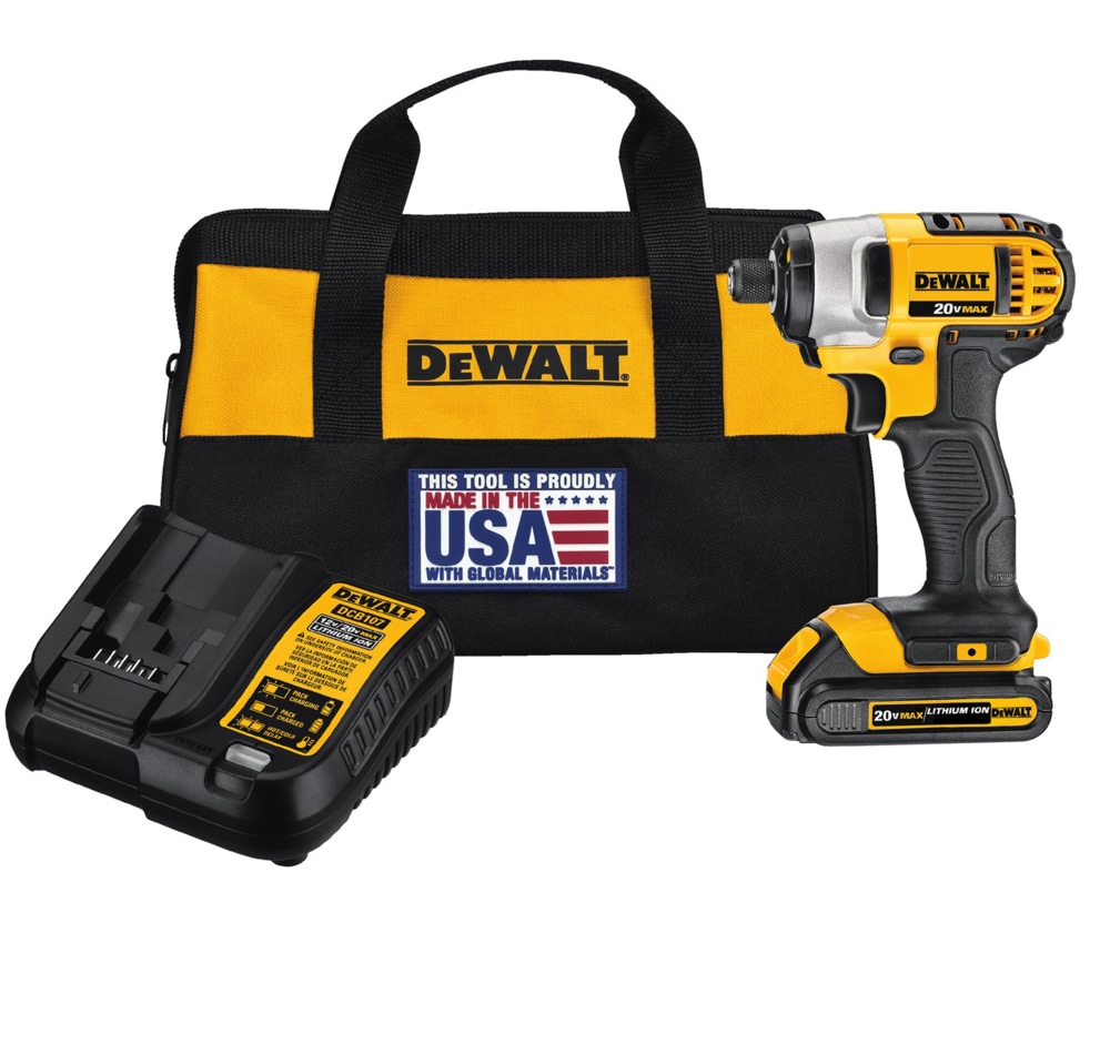 DEWALT DCF885C1 20V MAX LithiumIon Cordless Impact Driver with Battery