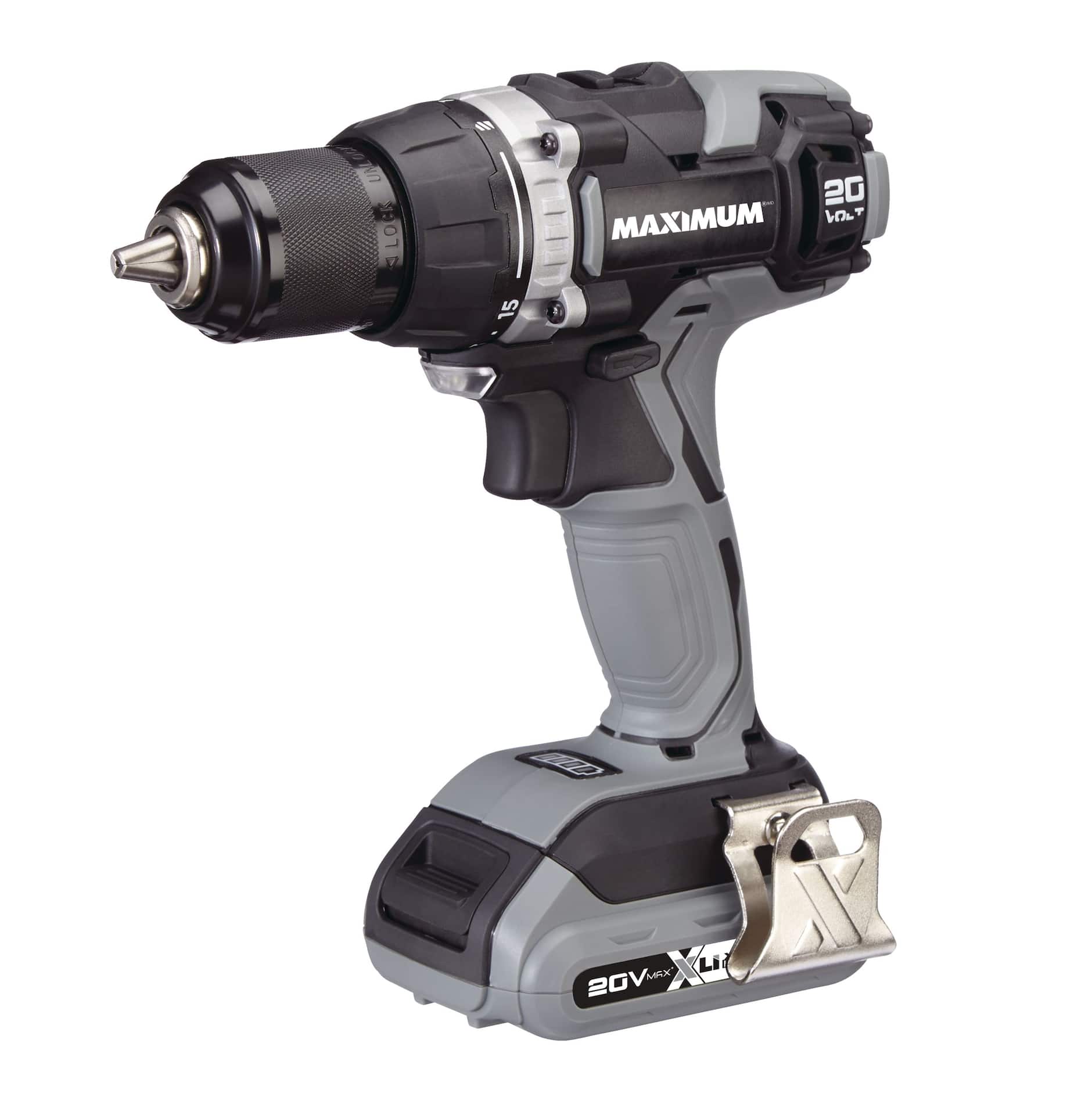 MAXIMUM 20V Max Lithium-Ion Keyless Cordless Drill/Driver with Battery &  Charger, 1/2-in