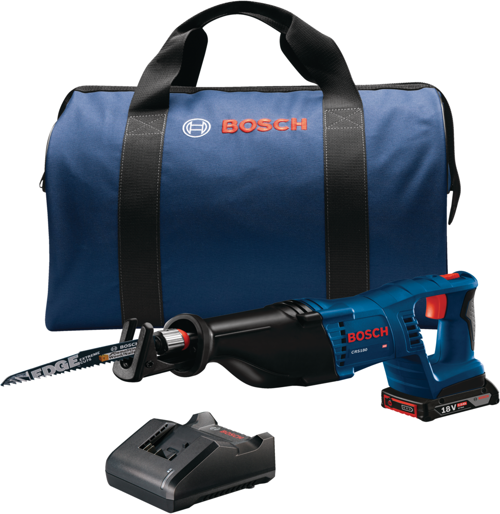 Bosch CRS180B12 18V Variable Speed Cordless Reciprocating Saw Kit with