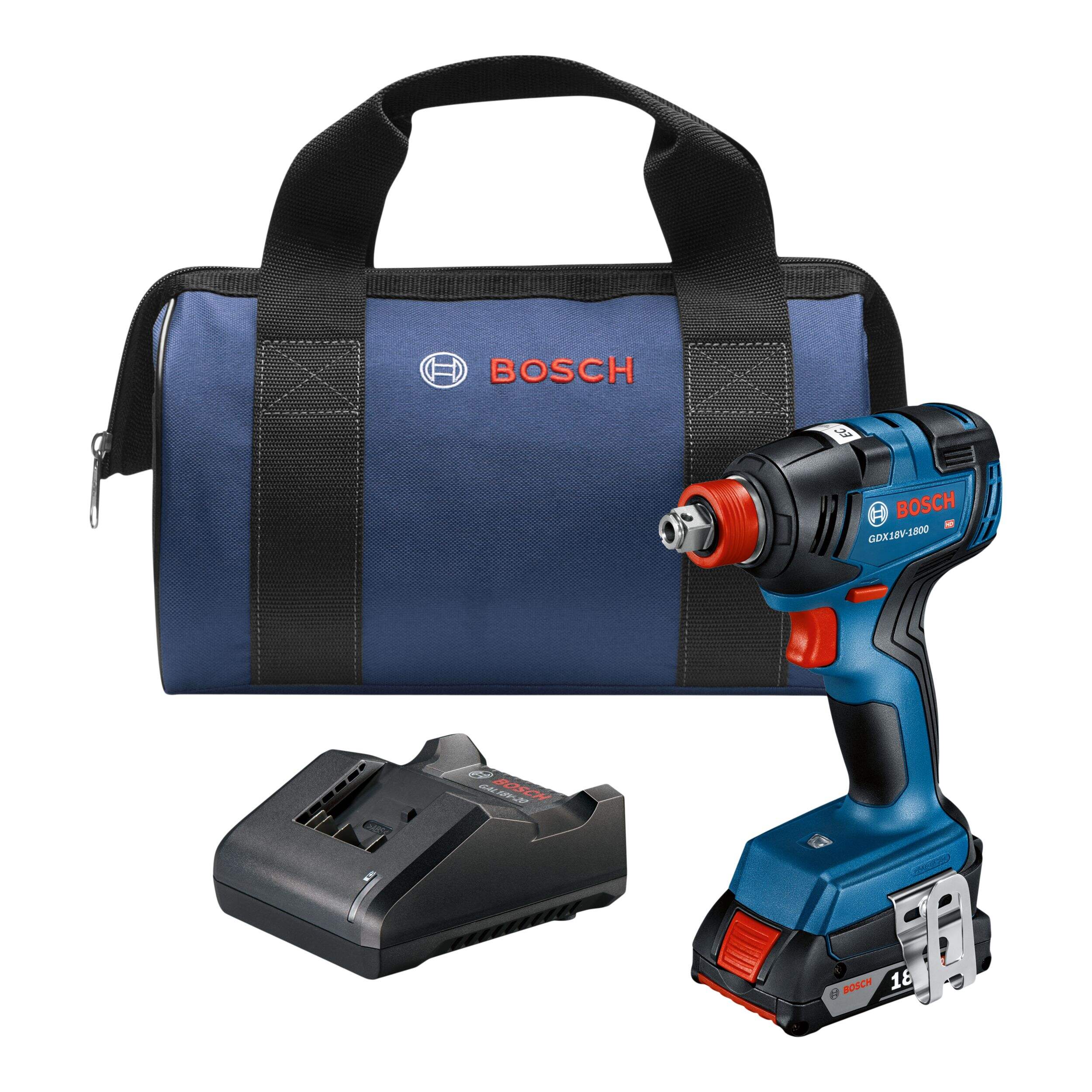 Bosch Freak GDX18V-1800 18V 2-in-1 Bit/Socket Brushless Impact Driver Composite_or_Mixed