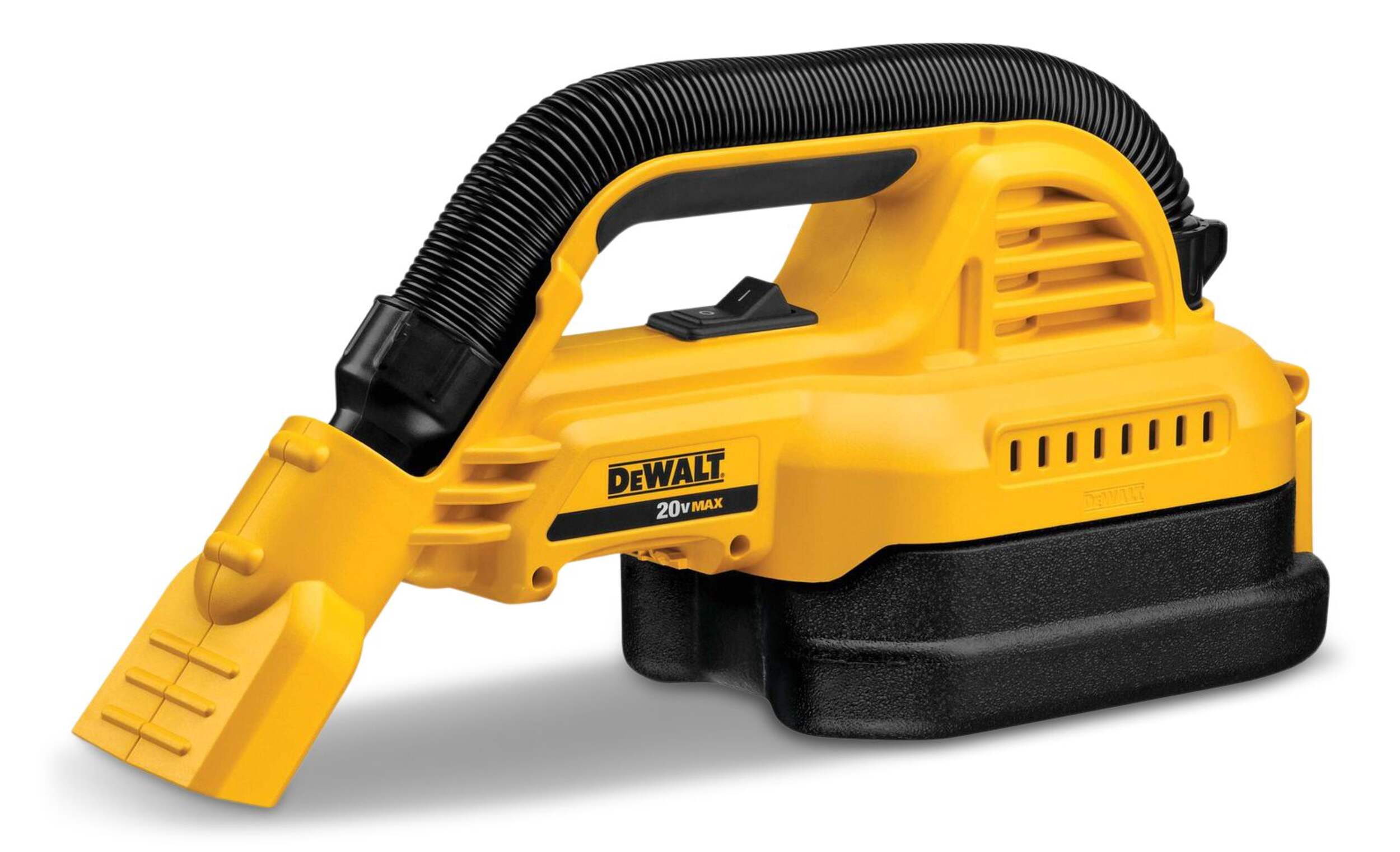Dewalt 20V Max 1/2-Gal Wet/Dry Portable Vacuum, Tool Only Front_Angled_Left