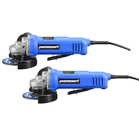 Mastercraft 6A Angle Grinder, 4.5-in, 2-pk Front_Angled_Left