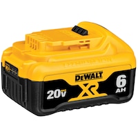 DEWALT DCB206 20V MAX XR 6.0 Ah Battery Pack Front_Three_Fourths_Angled_Right