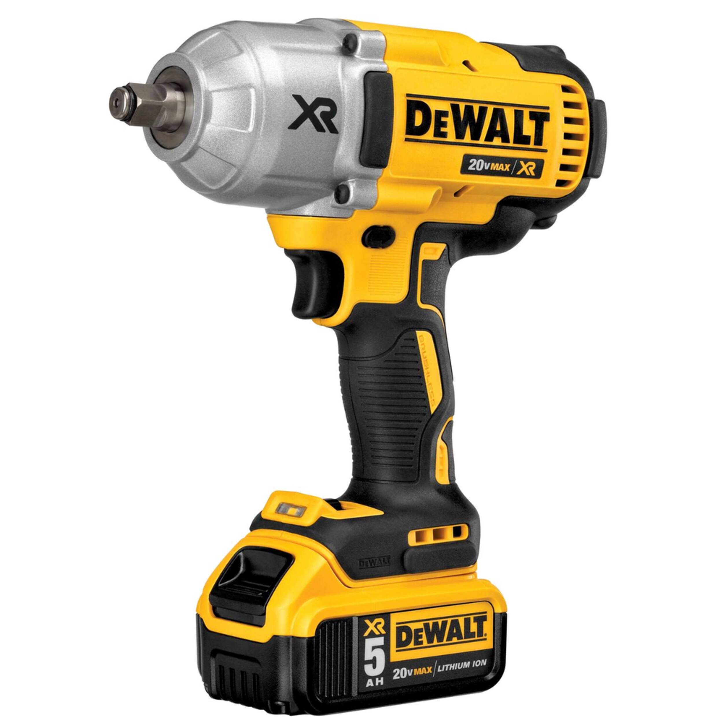 DEWALT DCF899HP2 20V MAX XR 3-Speed Brushless High Torque Impact Wrench with Hog Ring Anvil, 1/2-in Front_Three_Fourths_Angled_Left