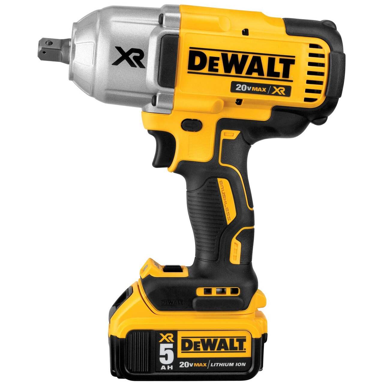 DEWALT DCF899P2 20V MAX XR 3-Speed Brushless High Torque Impact Wrench with  Detent Pin Anvil, 1/2-in