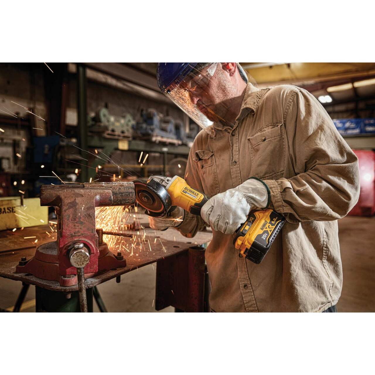 DEWALT DCG413R2 20V XR 4 1 2 in Cordless Brushless Grinder with
