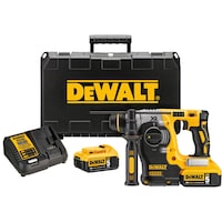 DEWALT DCH273P2 20V MAX XR 3-Mode SDS+ Rotary Hammer with 20V Max 5.0Ah Batteries & Kit Box Composite_or_Mixed