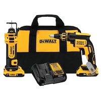 DEWALT  DCK263D2 20V MAX Cordless 2-Tool Combo Kit with 20V MAX 2.0Ah Batteries & Bag Composite_or_Mixed