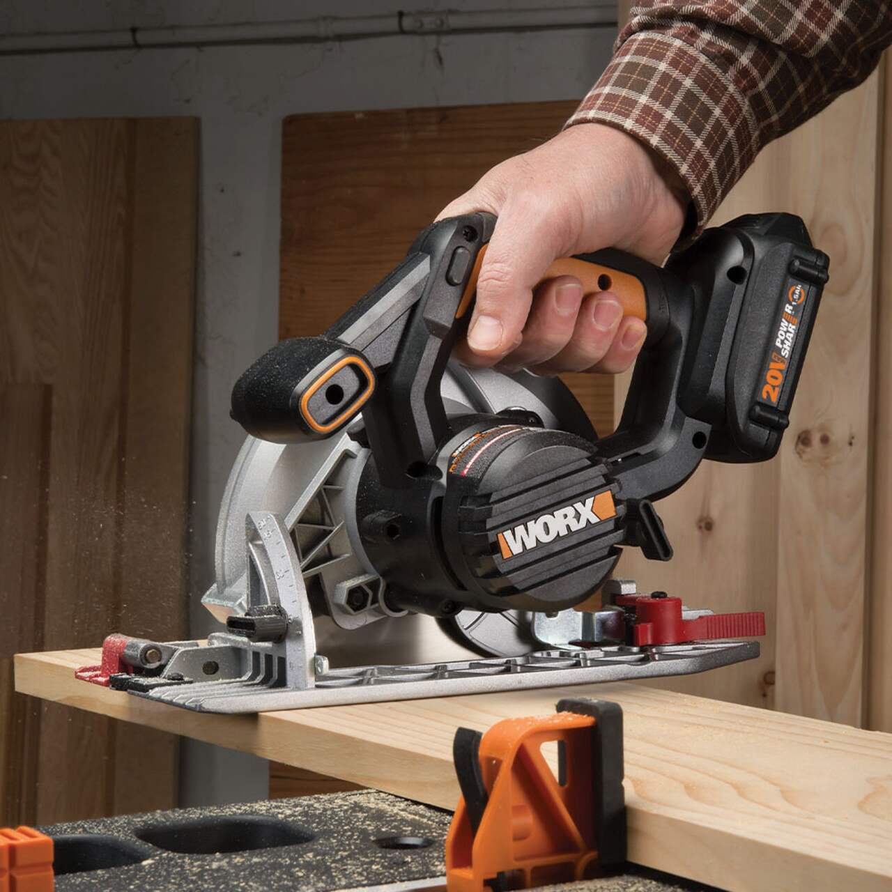 Worx track sale saw