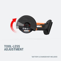 WORX 20V Mini Cutter, 3-in (Tool Only) Side_Left