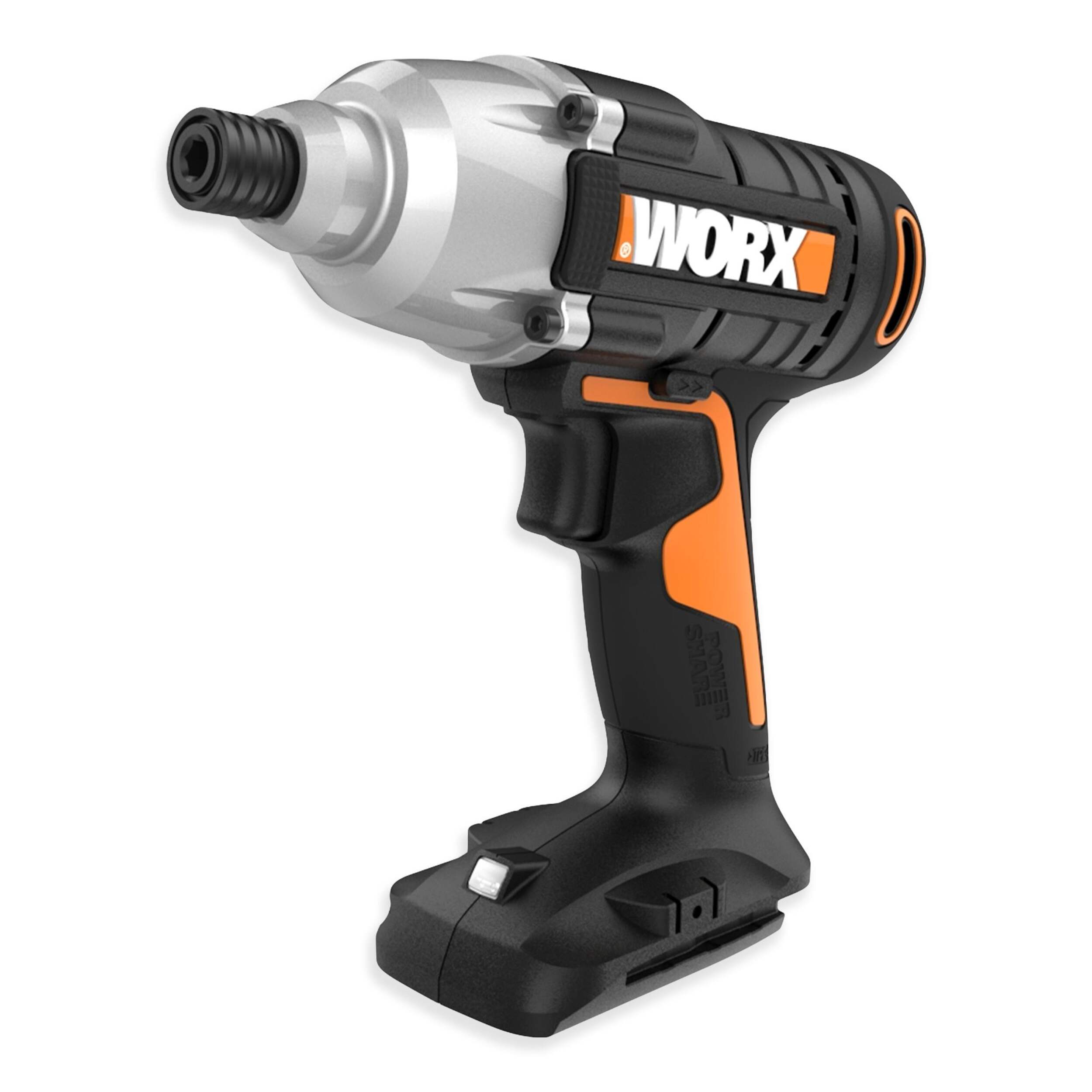 WORX 20V Li-Ion Impact Driver (Tool Only) Front_Three_Fourths_Angled_Left
