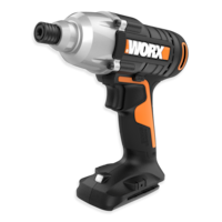 WORX 20V Li-Ion Impact Driver (Tool Only) Front_Three_Fourths_Angled_Left
