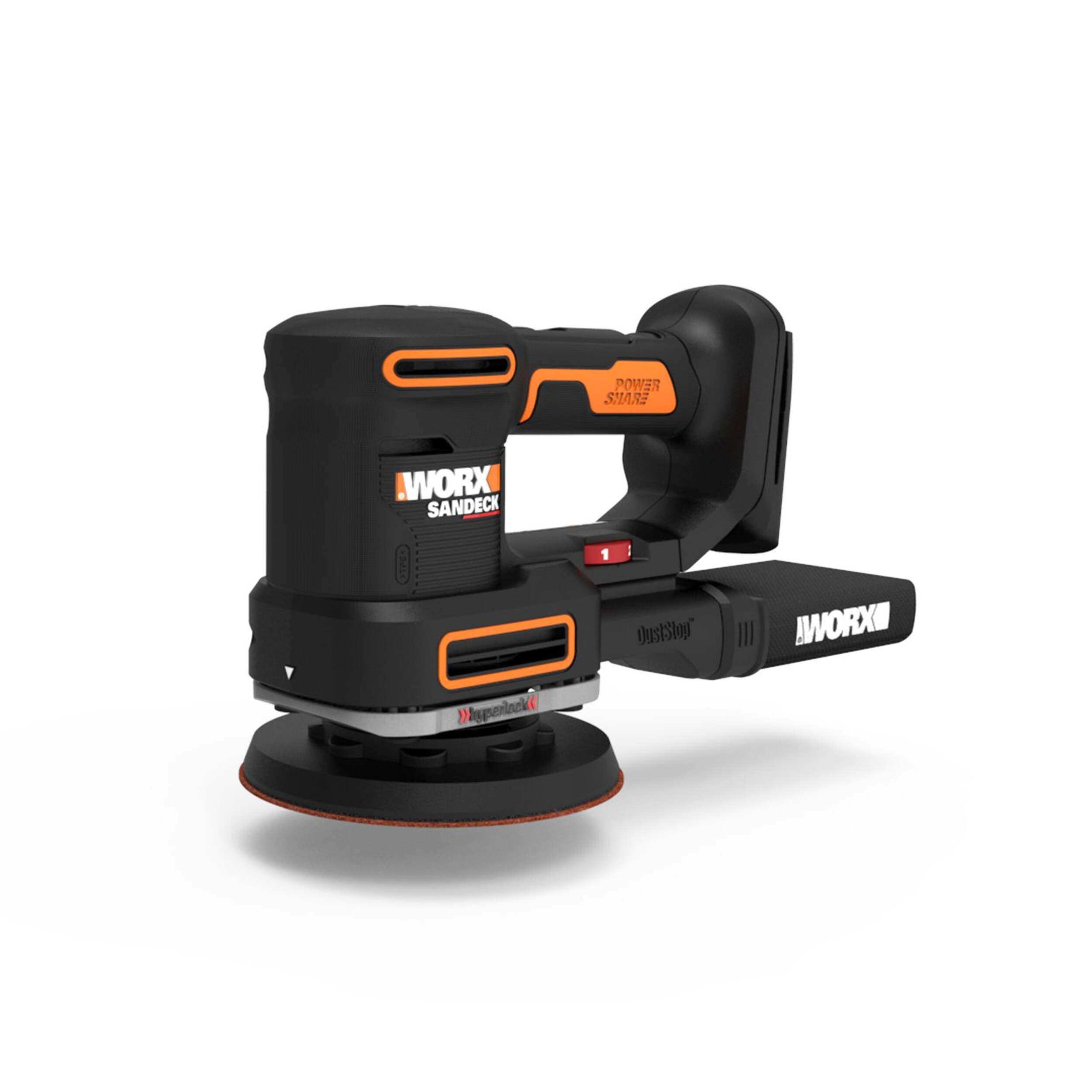 WORX 20V Multi-Sander Tool (Tool Only) Front_Three_Fourths_Angled_Left