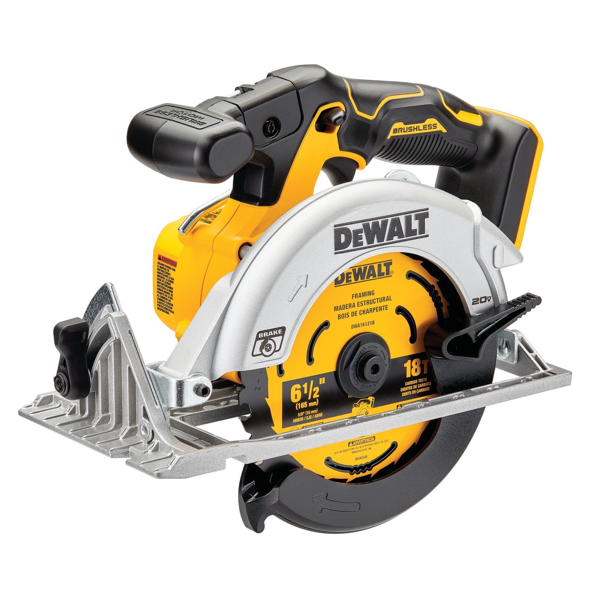 DEWALT DCS565B 20V MAX XR Brushless Circular Saw 6 1 2 in Tool