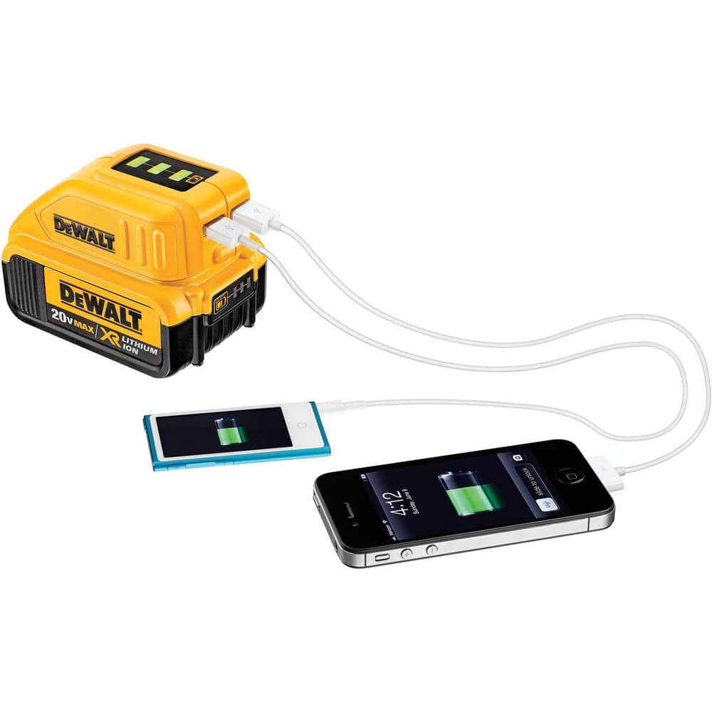 DCB090 USB Phone Charger Adapter For LiIon Battery Power for Dewalt Slide 12/20V 