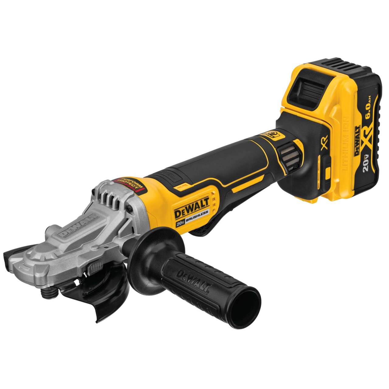 DEWALT DCG413FR2 20V MAX XR 5 in Flathead Brushless Grinder Kit 6.0Ah
