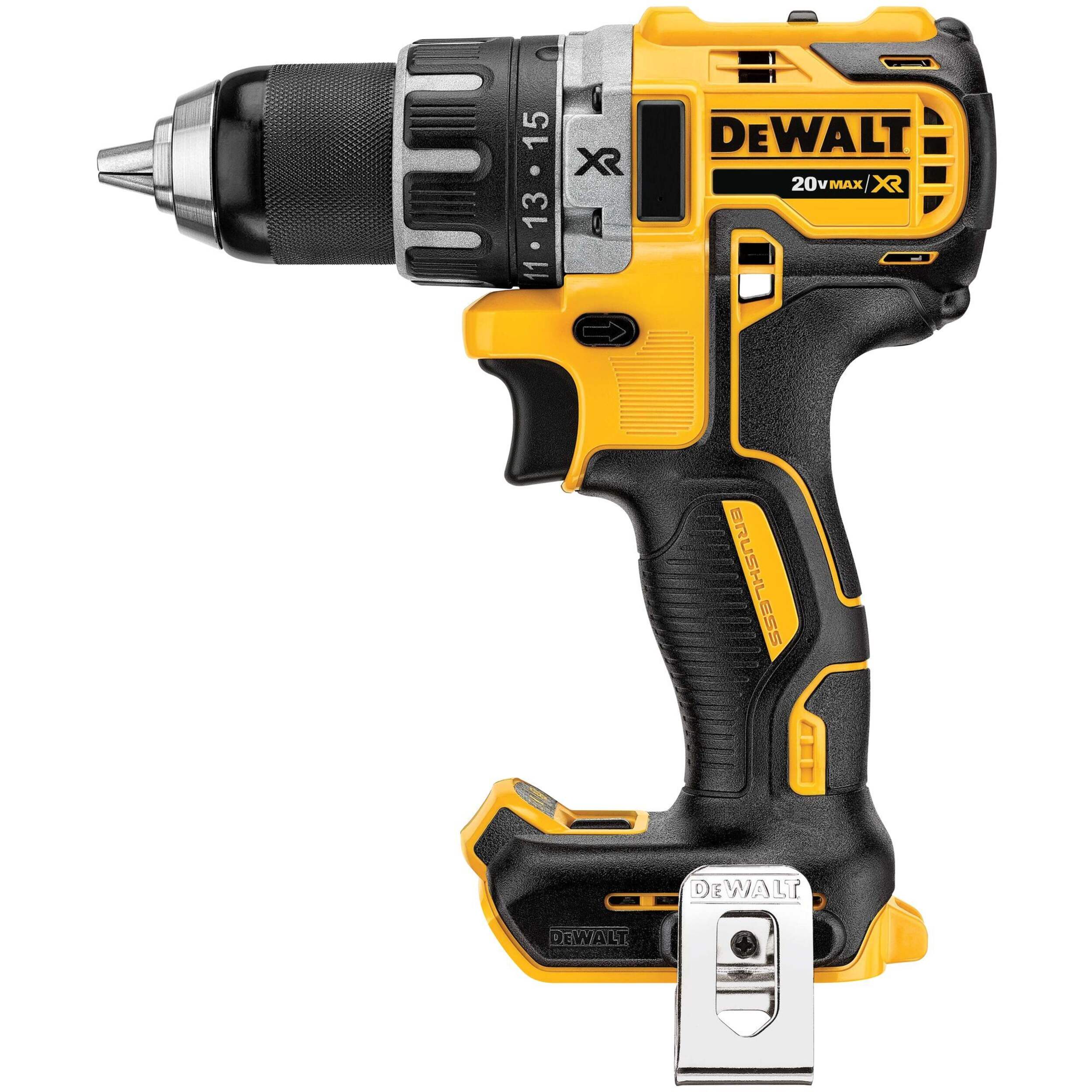 DEWALT DCD791B 20V MAX XR Compact Brushless Drill, 1/2-in, Tool Only Side_Left