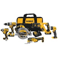 Trousse de 6 outils de qualité supérieure sans balais DEWALT DCK694P2 20V MAX XR, 5,0Ah