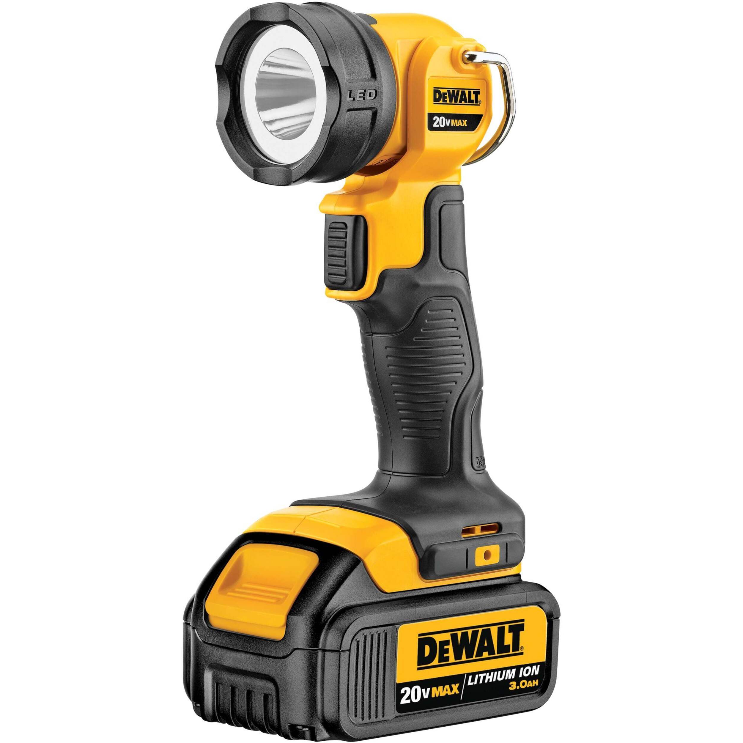 DEWALT DCL040 20V MAX LED Worklight, Tool Only Front_Angled_Left