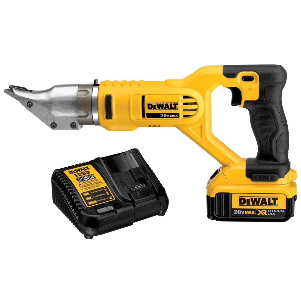 Cisaille à tête pivotante DEWALT DCS491M2 20 V Max, calibre 18, 4,0 Ah
