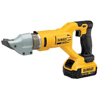 DEWALT DCS494M2 20V MAX 14 Gauge Swivel Head Double Cut Shear Kit, 4.0Ah Front_Three_Fourths_Angled_Left