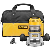 DEWALT DW616K 1-3/4 HP (Max Motor HP) Fixed Base Router Kit Composite_or_Mixed