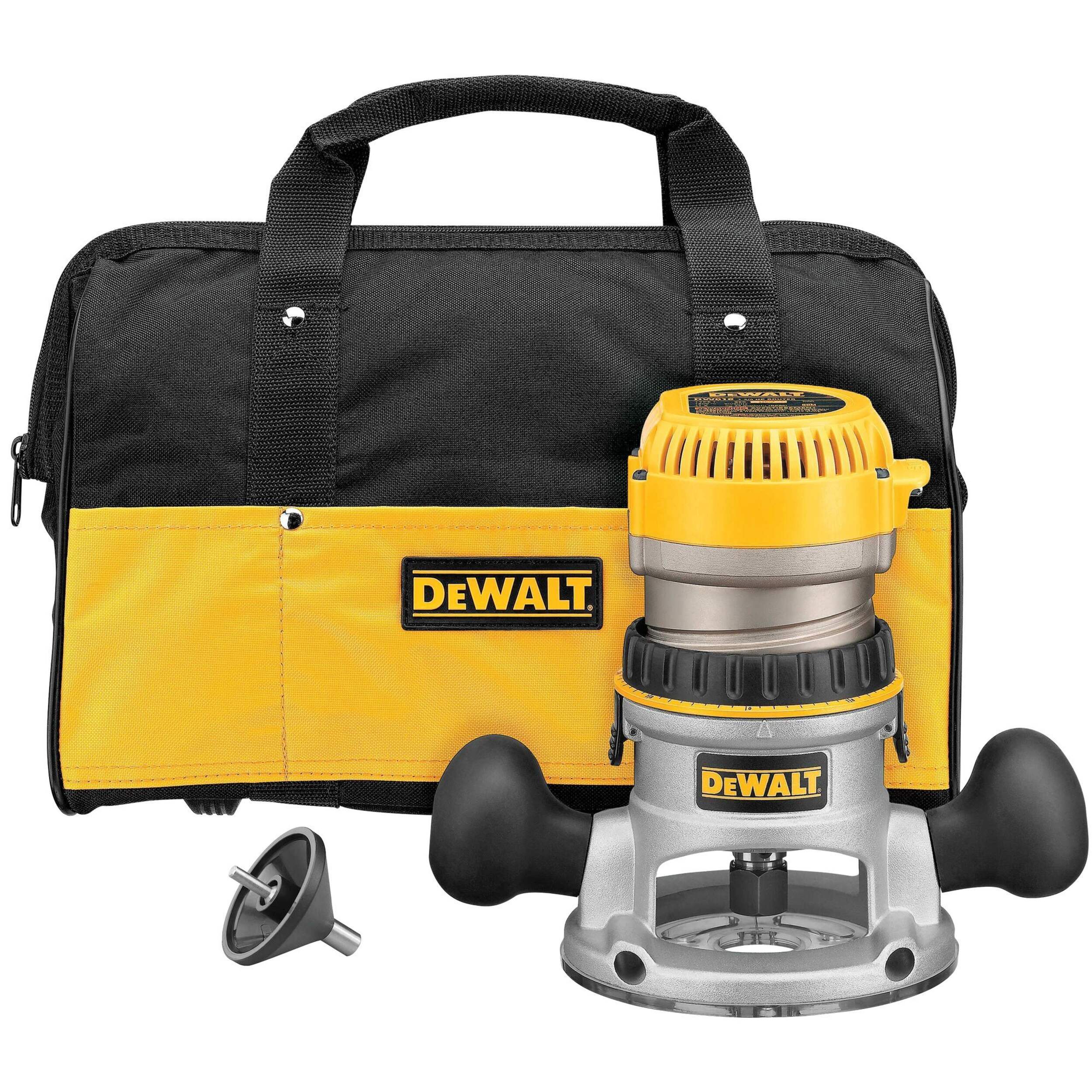 DEWALT DW616K 1-3/4 HP (Max Motor HP) Fixed Base Router Kit Composite_or_Mixed