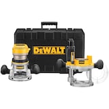 DEWALT DW616PK 1-3/4 HP(Max Motor HP) Fixed Base & Plunge Router Combo Kit Composite_or_Mixed