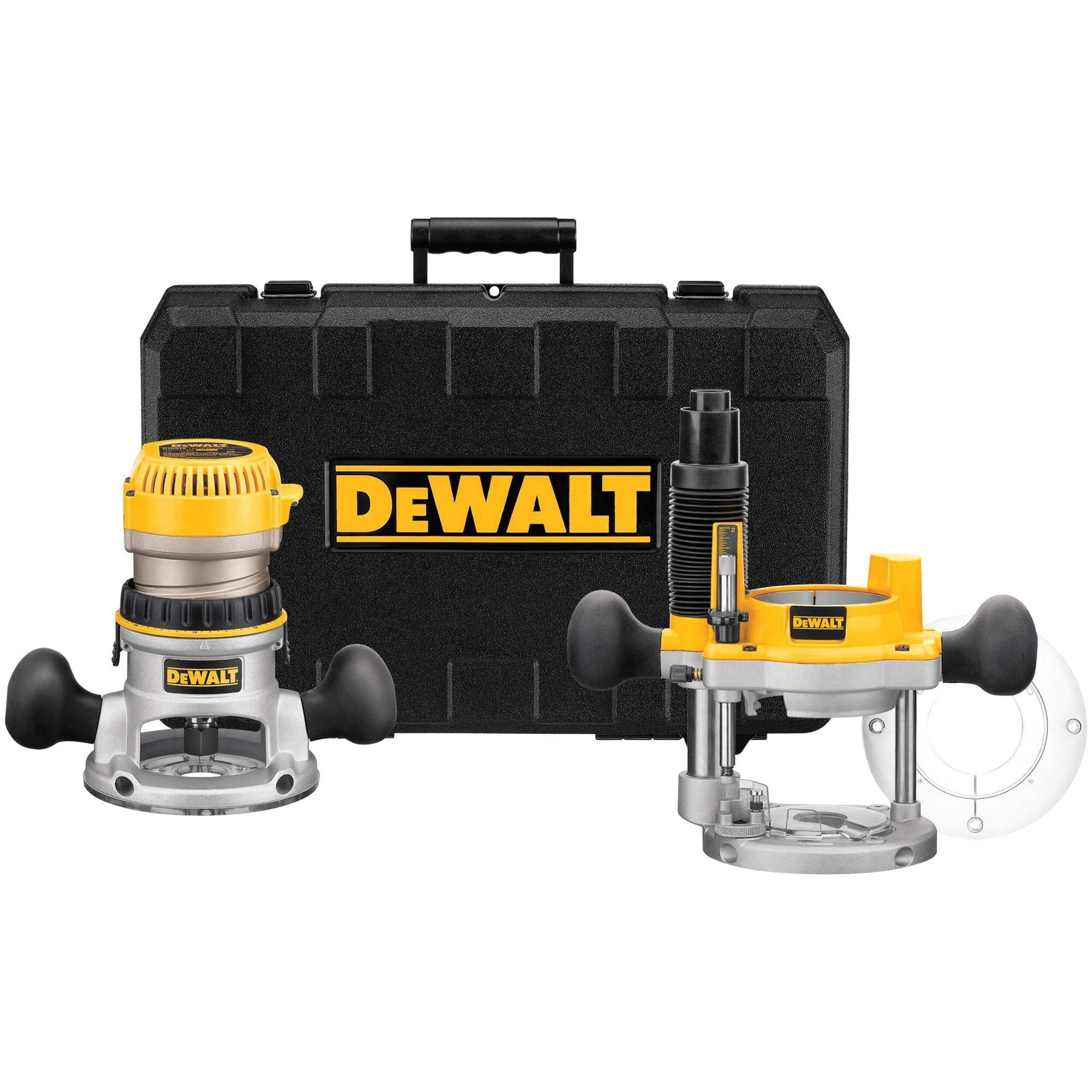 DEWALT DW616PK 1-3/4 HP(Max Motor HP) Fixed Base & Plunge Router Combo Kit Composite_or_Mixed