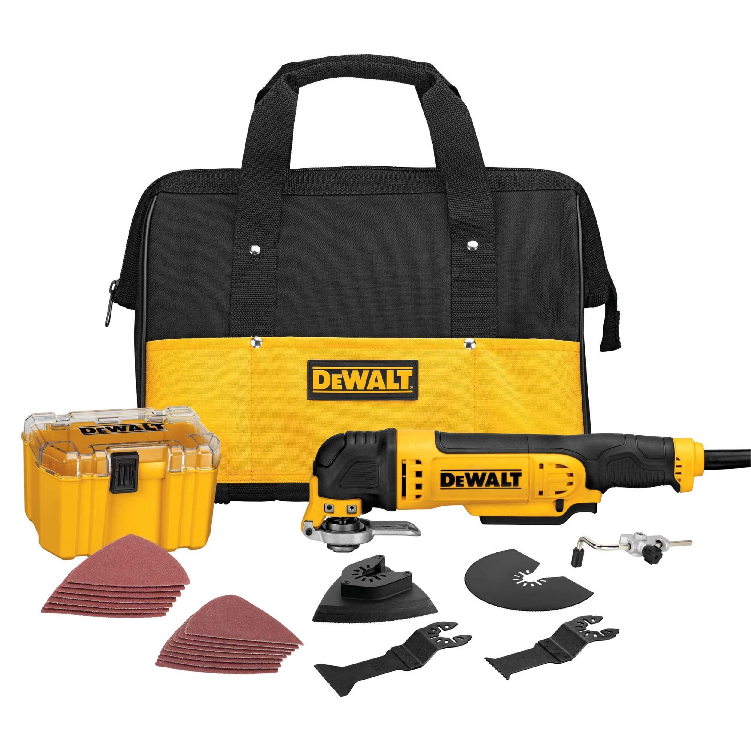 Outil oscillant polyvalent DEWALT DWE315K, 3,0 A, avec trousse d'accessoires, paq. 29 Composite_or_Mixed