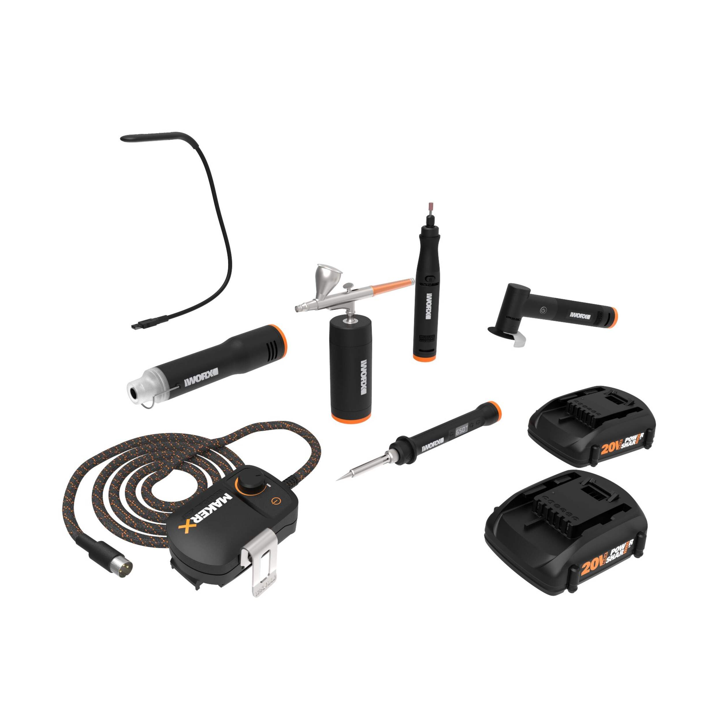 Outils WORX WX996L MAKERX, 20 V, paq. 6 Composite_or_Mixed