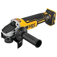DEWALT DCG405B 20V MAX XR 4-1/2-in Brushless Slide Switch Angle Grinder with Kickback Brake Front_Three_Fourths_Angled_Left