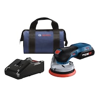 Bosch 18V Brushless 5-in RO Sander Kit, 1 x 4Ah Composite_or_Mixed