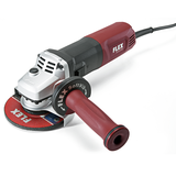 FLEX LE 14-11 125 12A Angle Grinder with Lockable Slide Switch, Anti-Kickback, SoftVib Handgrip, Type 27 Grinding Guard, 5-in Front_Three_Fourths_Angled_Left