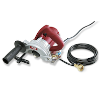 FLEX CS 40 Masonry Wet Saw with Built-in GFCI (Ground Fault Circuit Interrupter) & Water Feed, Corded, Red/Silver, 5-in