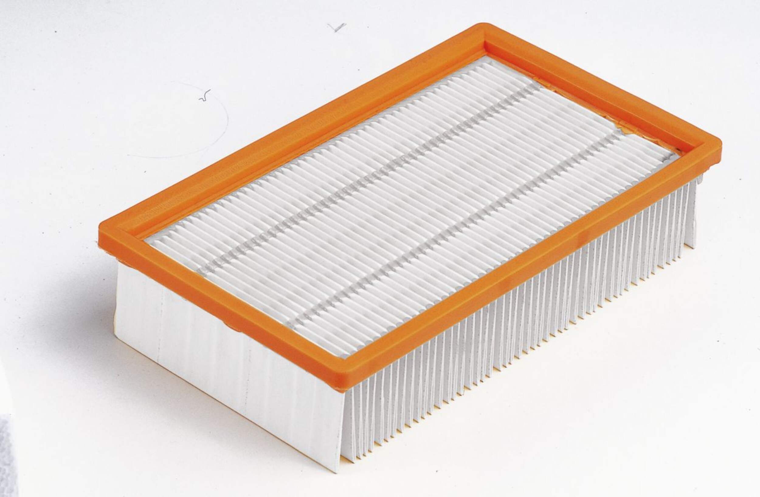 FLEX VFE VCE L/M/H - PES Flat Folded Wet Dry Vacuum Filter Overhead_Plunge