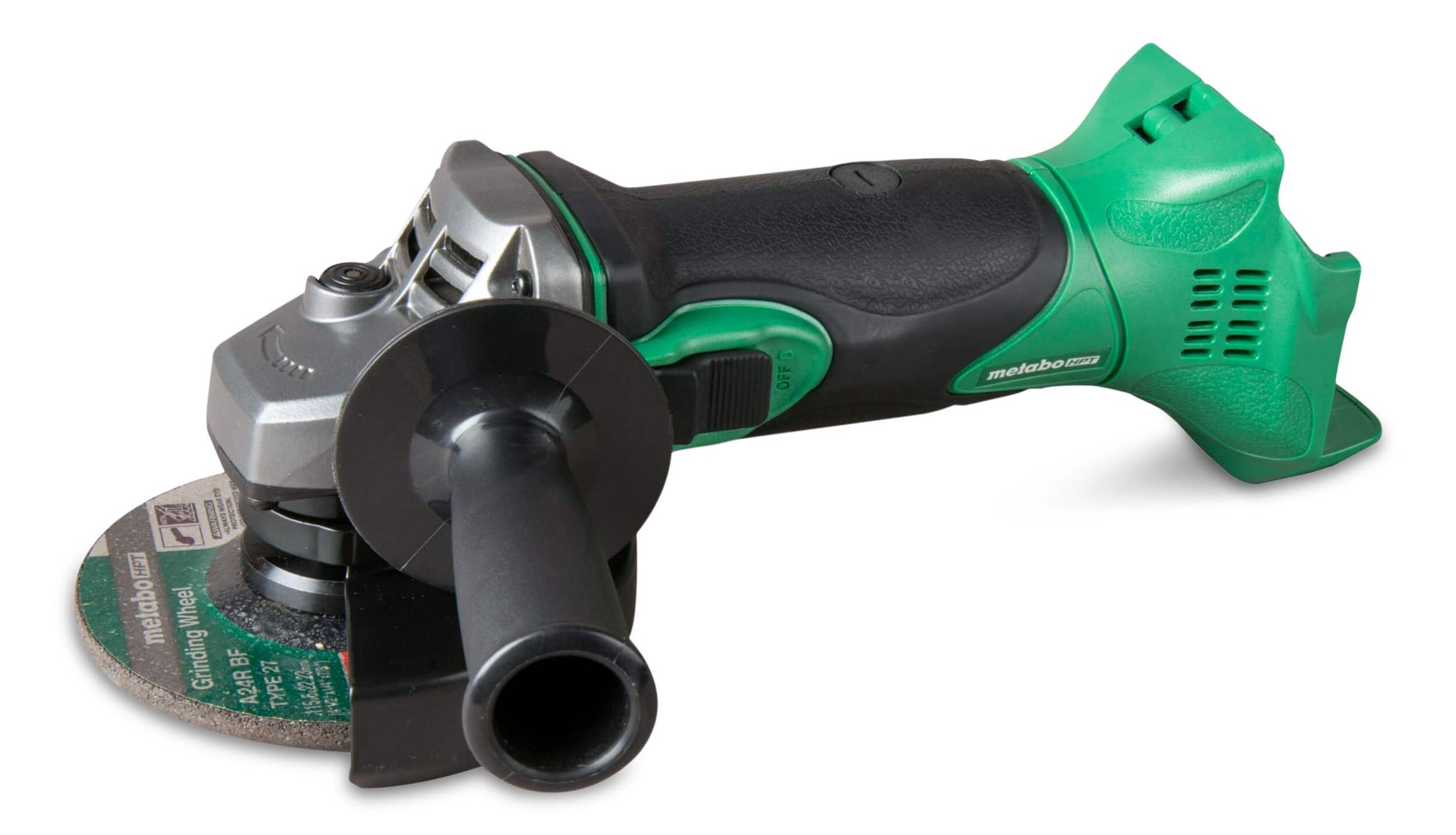 Metabo HPT 18V 4-1/2-in HXP Pro Slide Grinder, Tool Only Front_Angled_Left