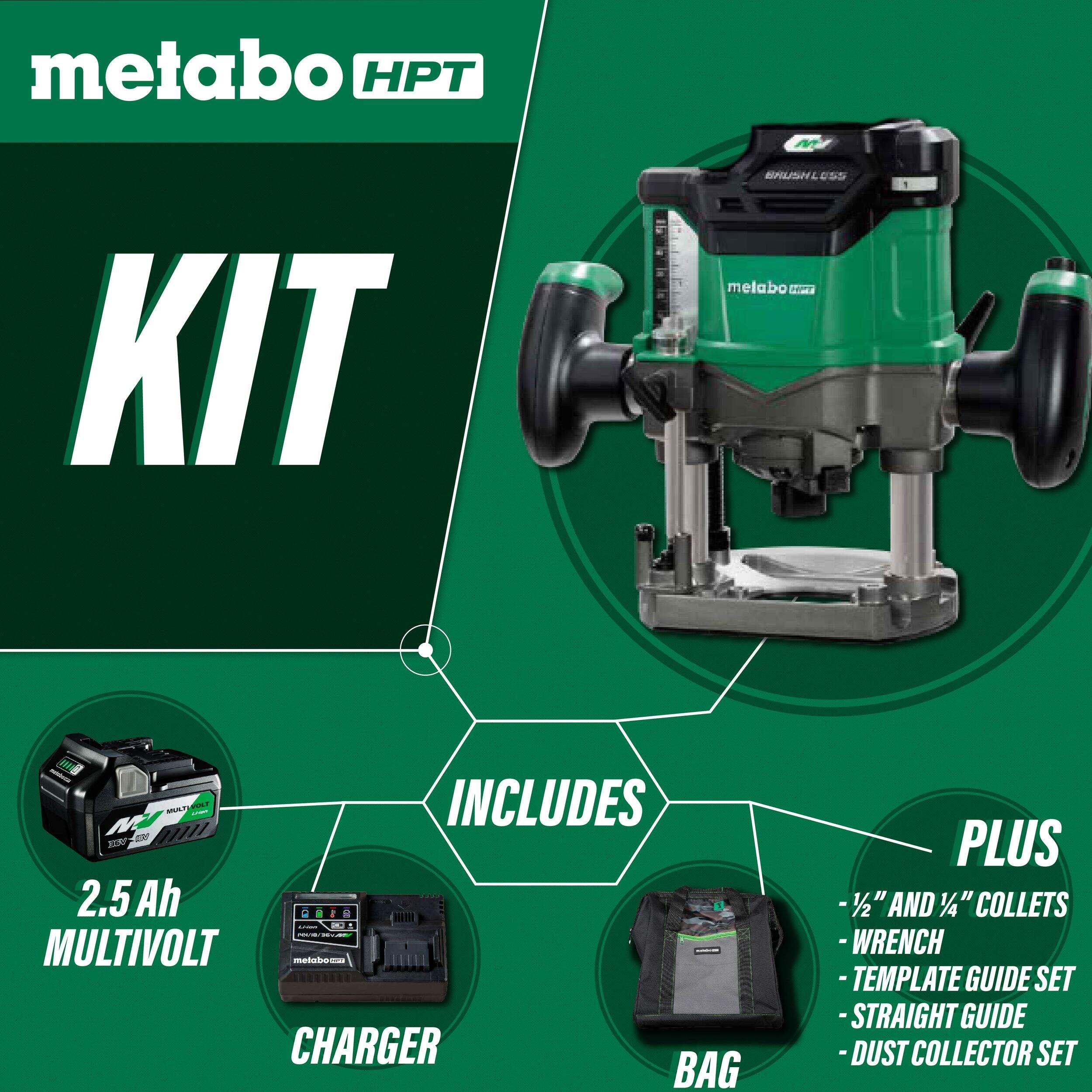 Metabo HPT 36V Cordless Plunge Router | Canadian Tire