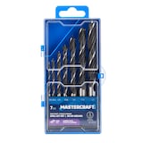Mastercraft Brad Point Carbon Steel Drill Bit Set for Wood, 7-pc Front_Flat