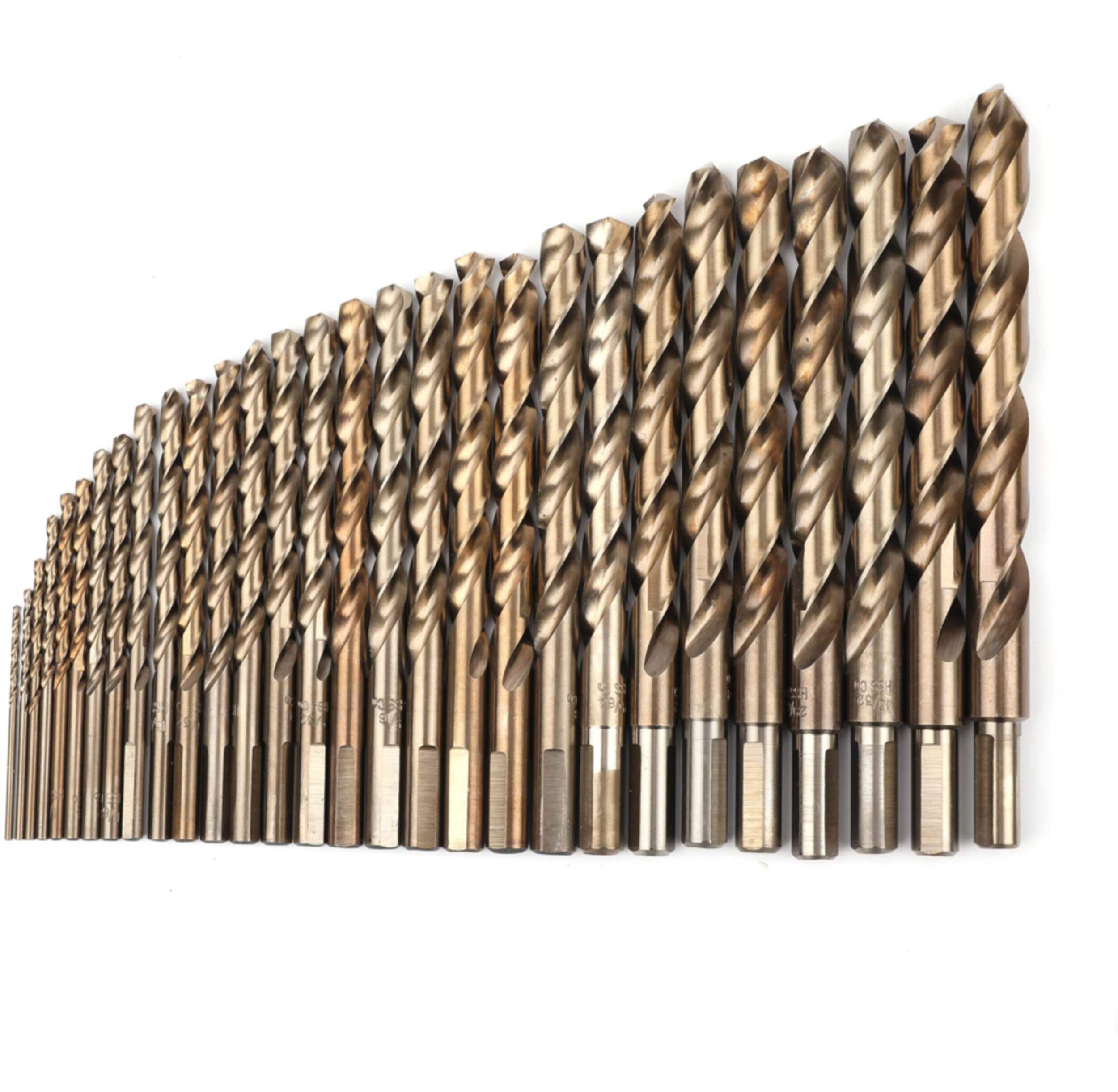 MAXIMUM Industrial Cobalt Drill Bit Set for Wood, Metal, Plastic, 29pc