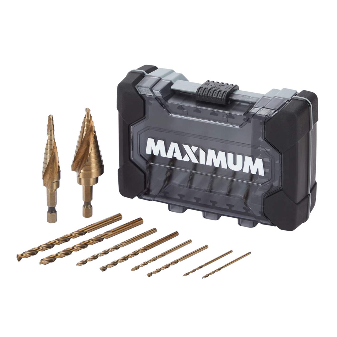MAXIMUM Impact Cobalt Step Drill Drill Bit Set for Wood Metal