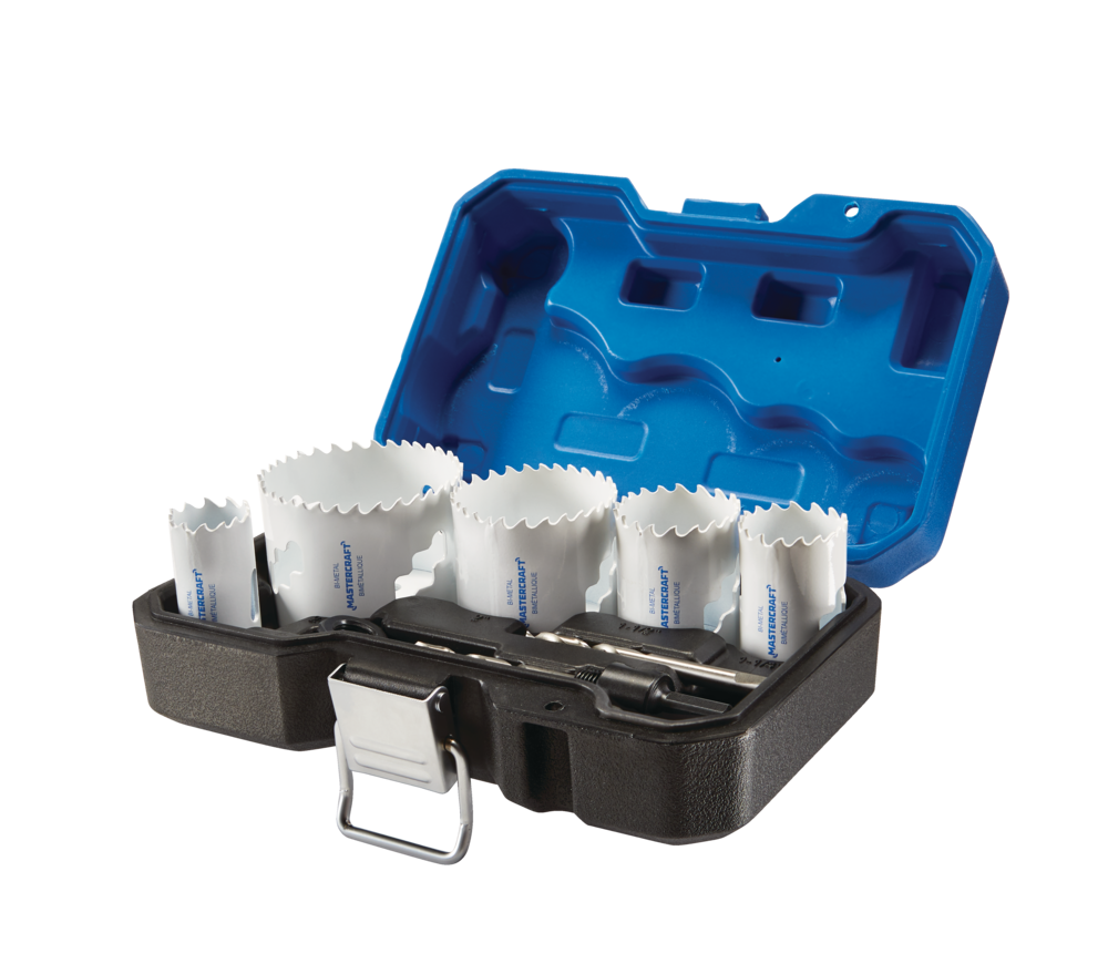 Mastercraft BiMetal Hole Saw Set for Wood, Plastic, Drywall, Metal, 9pc Canadian Tire
