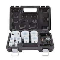 MAXIMUM M42 Bi-Metal Cobalt Hole Saw Set for Wood, Metal, Steel, 13-pc Front_Elevated