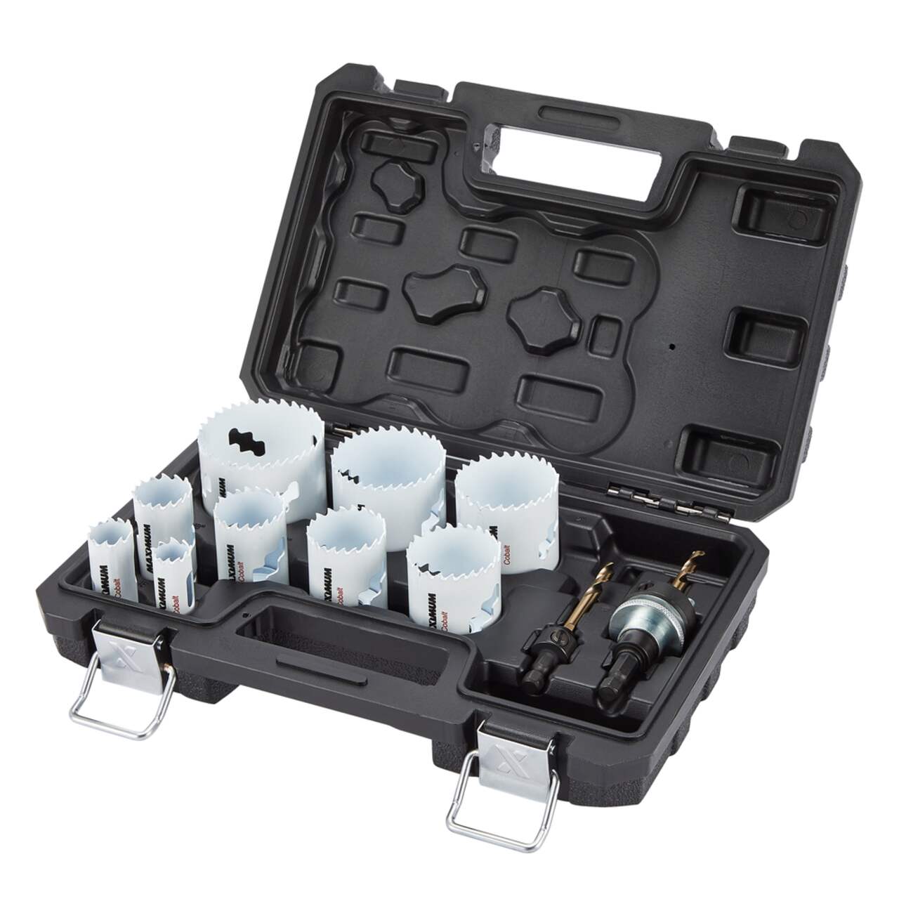 MAXIMUM M42 Bi Metal Cobalt Hole Saw Set for Wood Metal Steel 13 pc